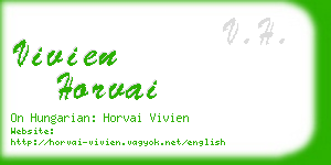 vivien horvai business card